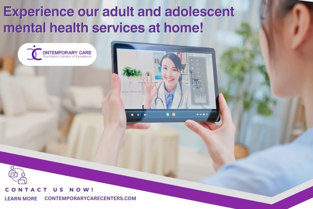 Effective telehealth mental health care at Contemporary Care Centers