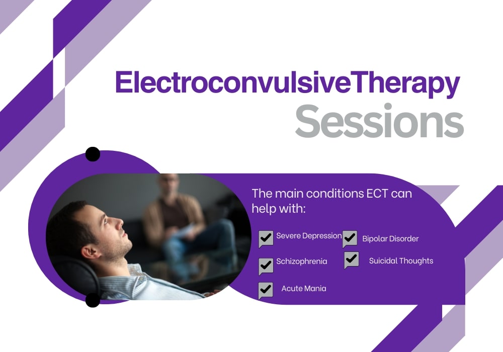 A person having electroconvulsive therapy